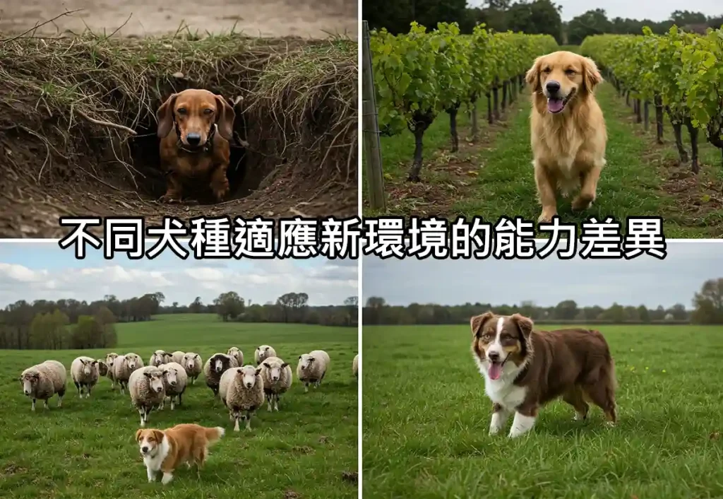 不同犬種適應新環境的能力差異