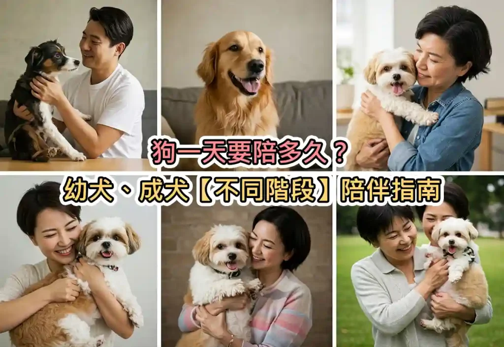 狗一天要陪多久？幼犬、成犬【不同階段】陪伴指南