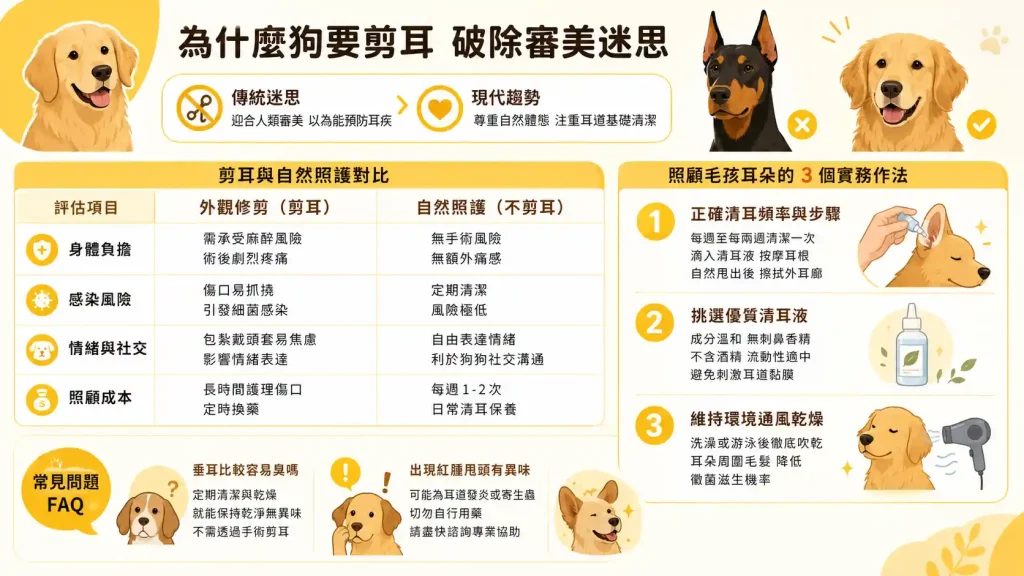 為什麼狗要剪耳？破除審美迷思！狗狗斷耳風險與日常照護全解析
