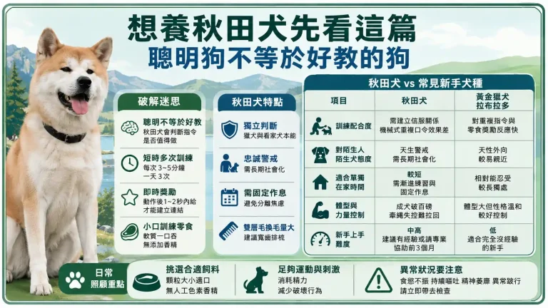 想養秋田犬先看這篇:聰明狗不等於好教的狗
