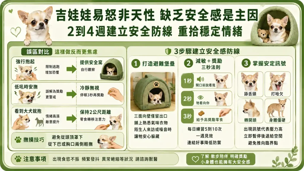 吉娃娃為什麼容易爆氣?看懂牠們的防衛機制,教你用「減敏 3 步驟」養出溫和狗狗