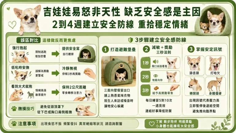 吉娃娃為什麼容易爆氣?看懂牠們的防衛機制,教你用「減敏 3 步驟」養出溫和狗狗