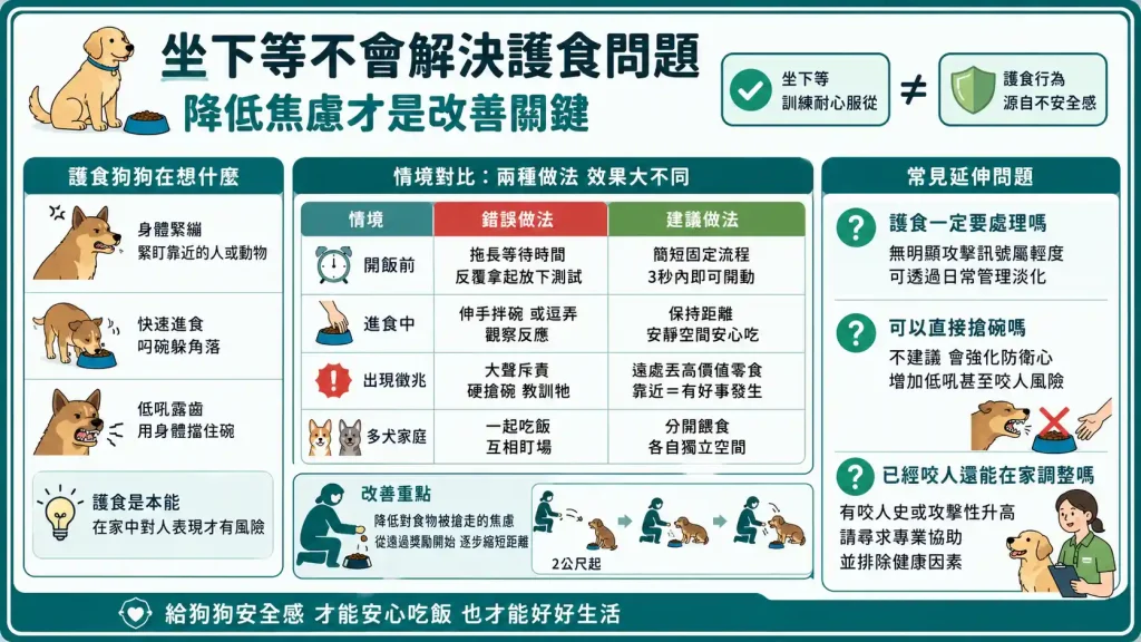 狗狗吃飯前一定要「坐下等」?護食行為背後在想什麼